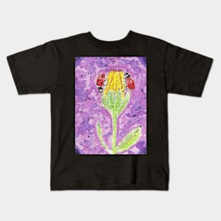 Ladybugs flowers  nature painting Kids T-Shirt